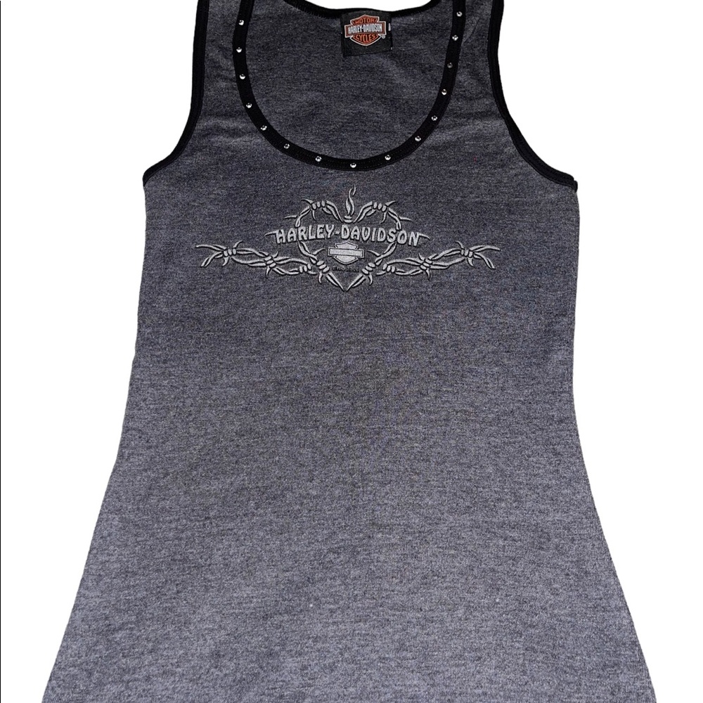 Harley Davidson Tank With Rhinestones